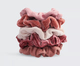 Velvet Scrunchie Set | Blush