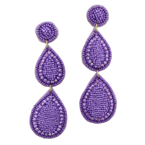 Kacey Earrings Purple