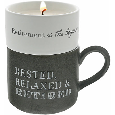 Retirement Stacking Mug & Candle Set