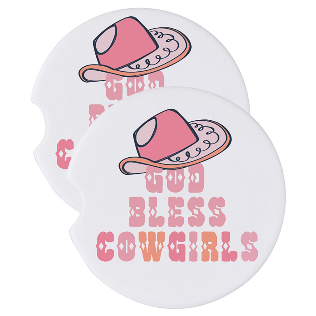 God Bless Cowgirls | Car Coasters