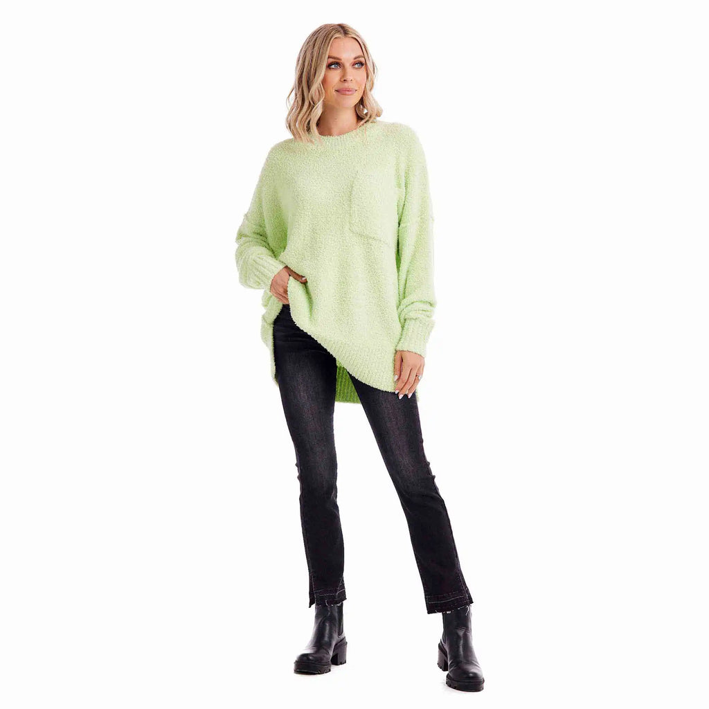 Rome Chenille Sweater | Lime