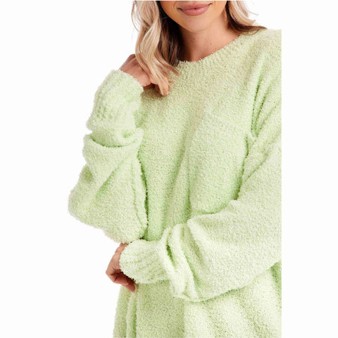 Rome Chenille Sweater | Lime