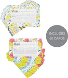 Floral Double Sided Recipe Card Set