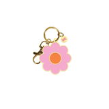 Key Charm | Pink Daisy