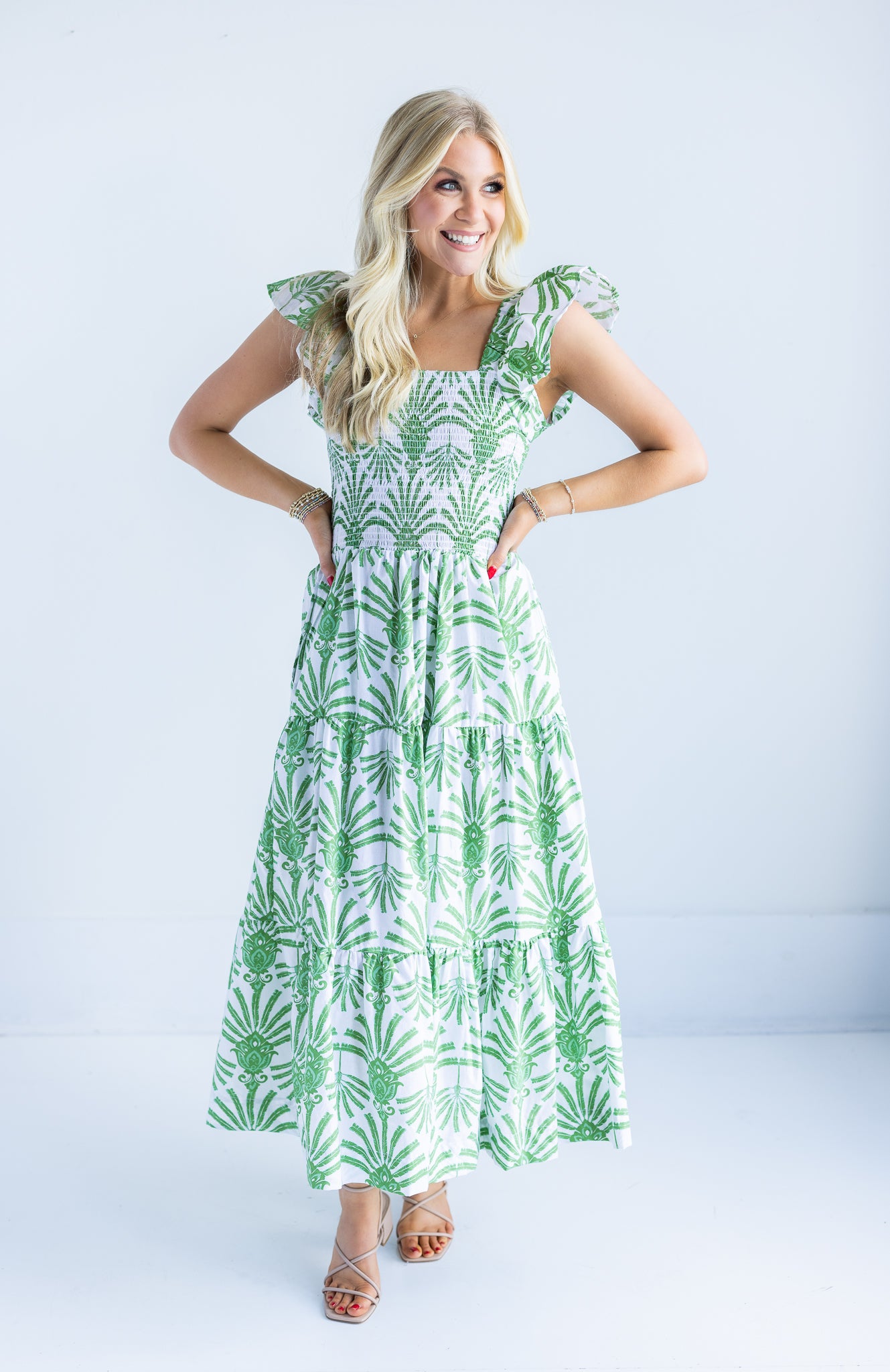 Deco Palms Dress