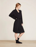 Malibu Collection Soft Jersey Robe | Black