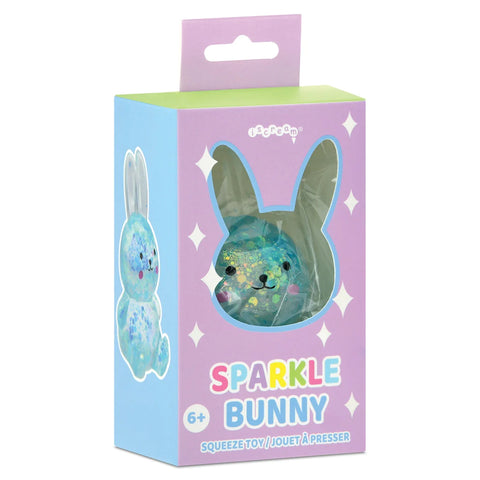Blue Sparkle Bunny Squeeze Toy