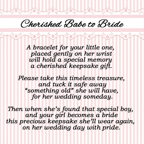 Baby to Bride Keepsake Bracelet