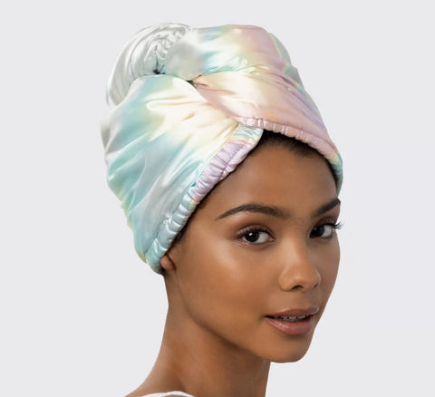Satin Wrapped Hair Towel | Aura