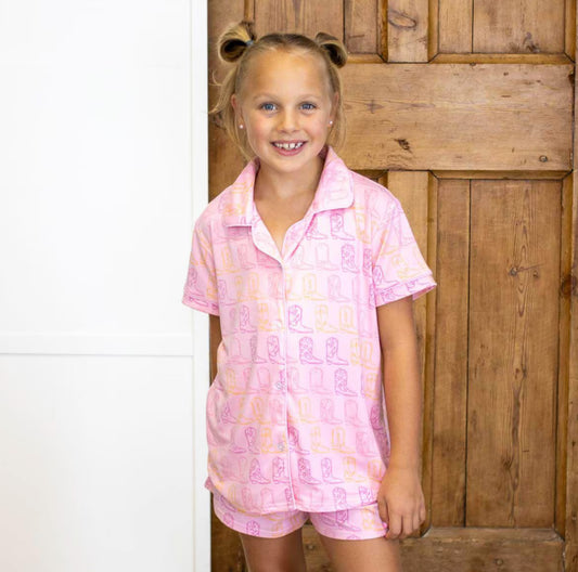Kid’s Cowgirl Walk PJ Set