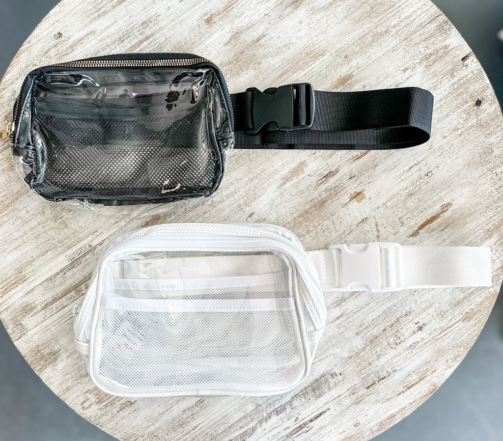 Clara Clear Belt Bag | Black