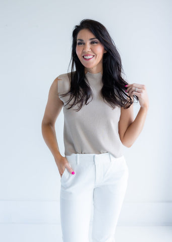 Betty Top | Lt Taupe