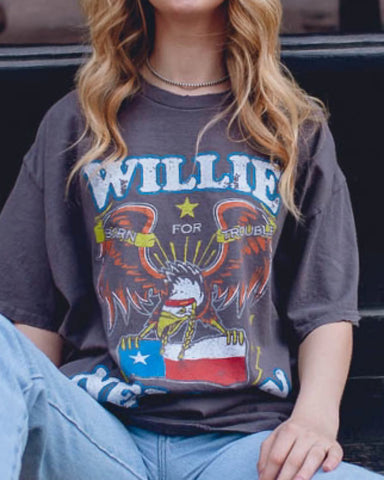 Willie Nelson Born For Trouble Tee