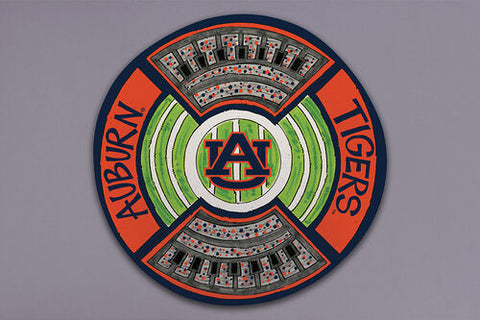 Auburn Stadium Round Platter