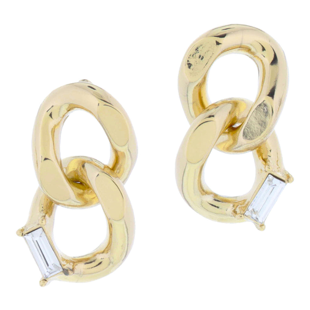 Chain Baguette Earrings