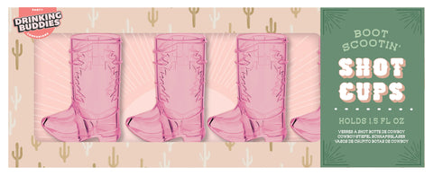 Boot Scootin' Shot Cups 4 Pack
