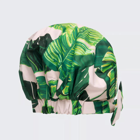 Luxury Shower Cap | Palm Leaves