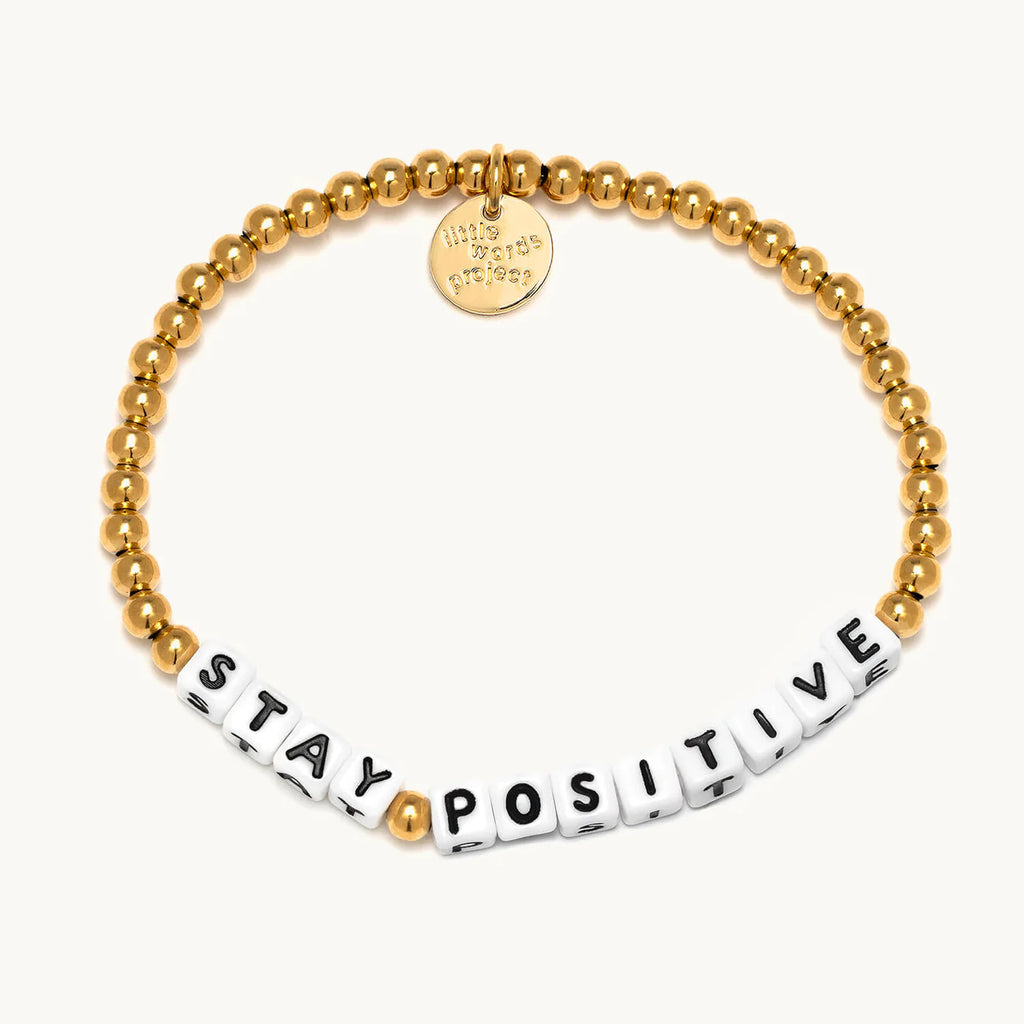 Stay Positive Gold Bracelet | LWP