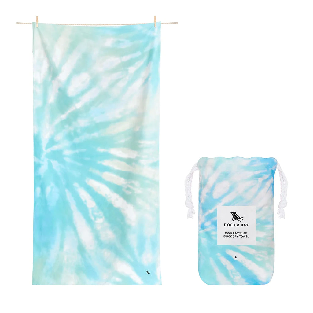 Swirled Seas Tie Dye XL | Dock & Bay Quick Dry Towel
