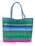 Lilley Line Tote Medium | Lined Bright Multi Color
