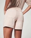 Spanx Twill Shorts 6" | Pale Pink