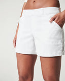 Spanx Twill Shorts 4" | Bright White