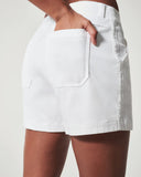 Spanx Twill Shorts 4" | Bright White