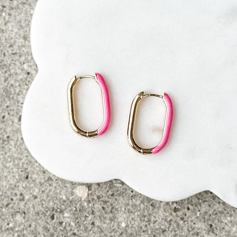 McKayla Earrings | Hot Pink