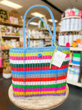 Lilley Line Tote Medium | Lined Bright Multi Color