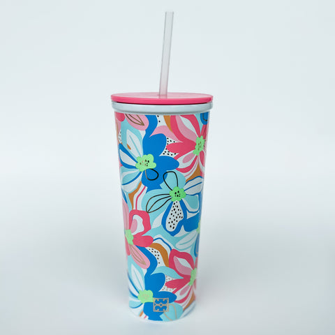 Stainless Straw Tumbler | Color Me Happy