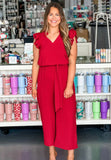 Amethyst Jumpsuit | Red
