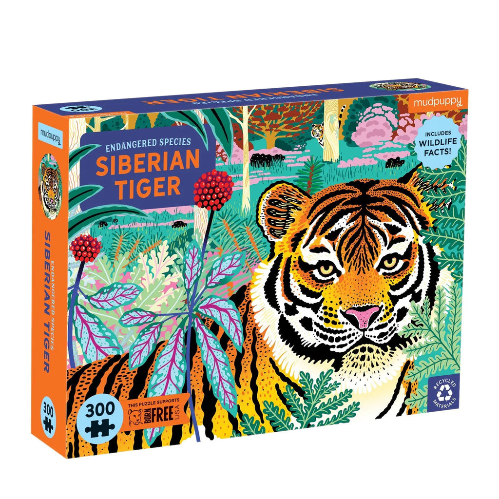 Siberian Tiger Endangered Species Puzzle