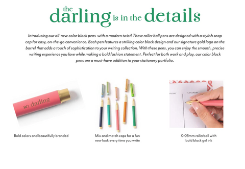 So Darling Color Block Pen