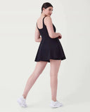 The Get Moving Square Neck Tank Dress | Black