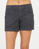 Spanx Twill Shorts 4" | Washed Black