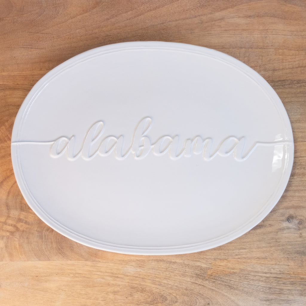Alabama Embossed Platter