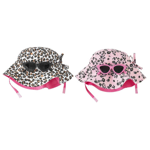 Leopard Hat & Sunglasses Set