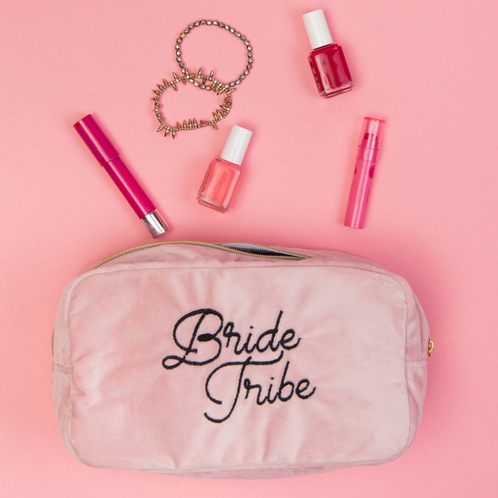 Large Velvet Bag | Bride Tribe