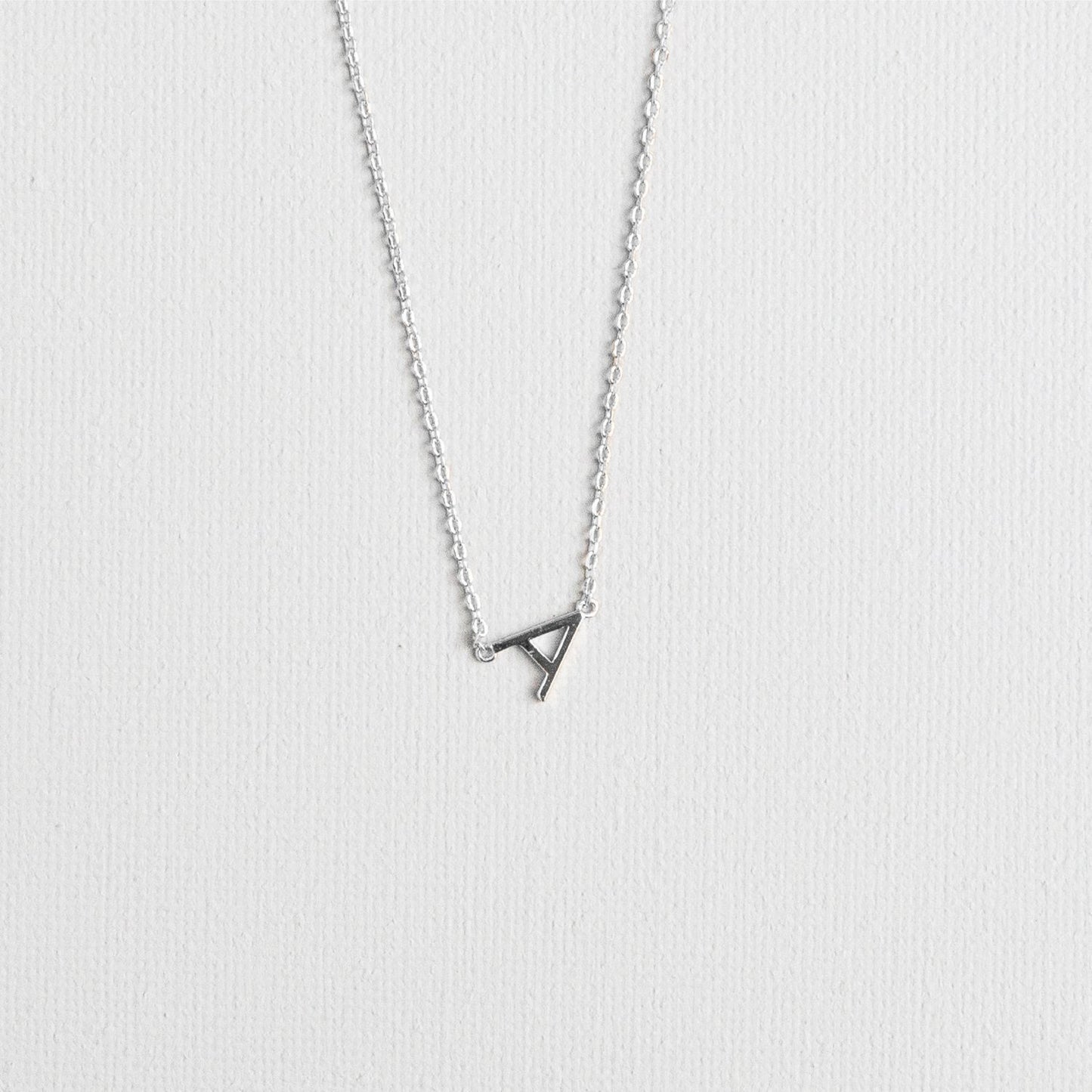 Silver Luxe Initial Necklace