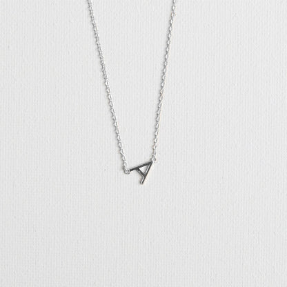 Silver Luxe Initial Necklace