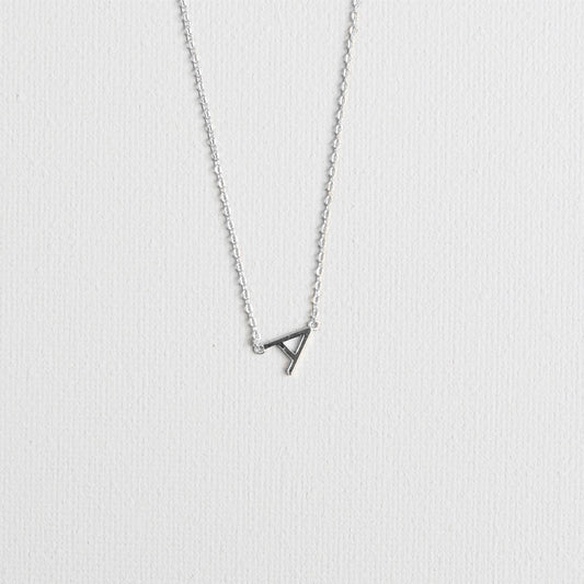 Silver Luxe Initial Necklace