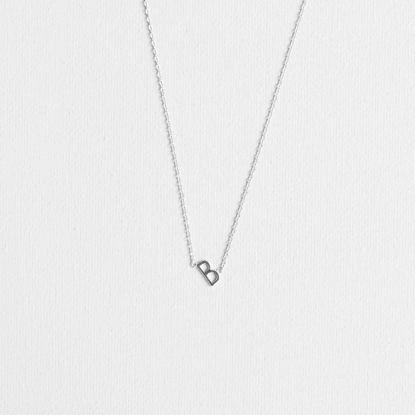 Silver Luxe Initial Necklace