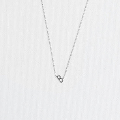 Silver Luxe Initial Necklace