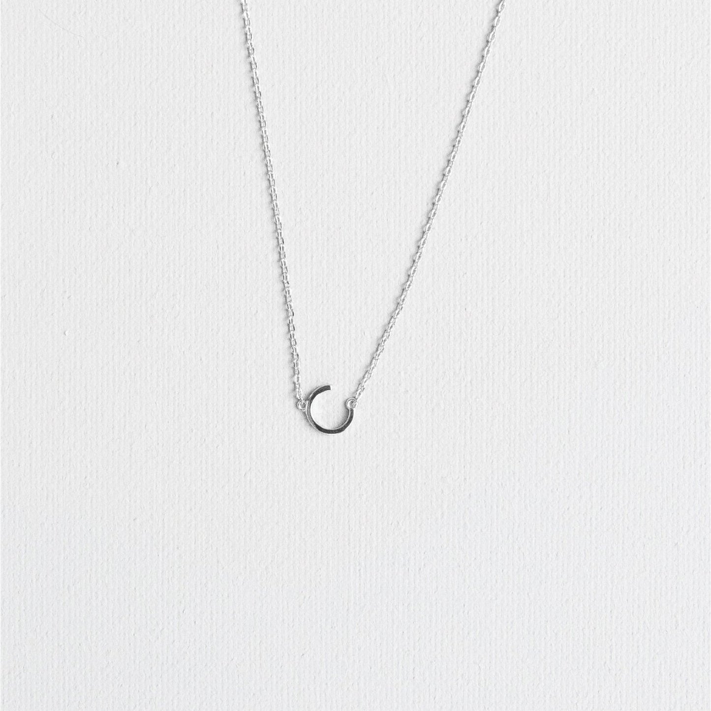 Silver Luxe Initial Necklace