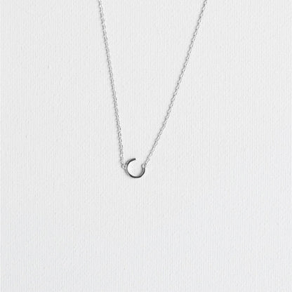 Silver Luxe Initial Necklace