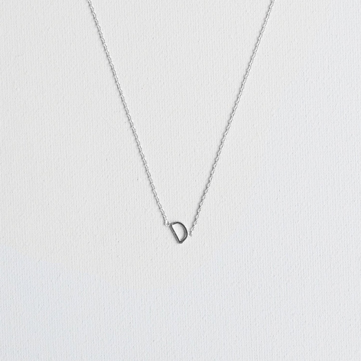 Silver Luxe Initial Necklace