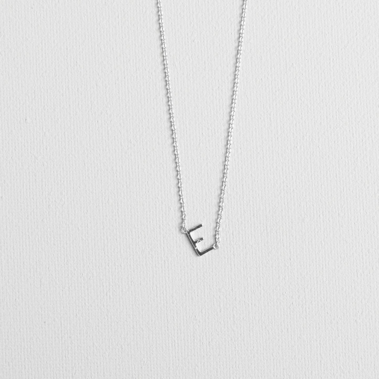 Silver Luxe Initial Necklace