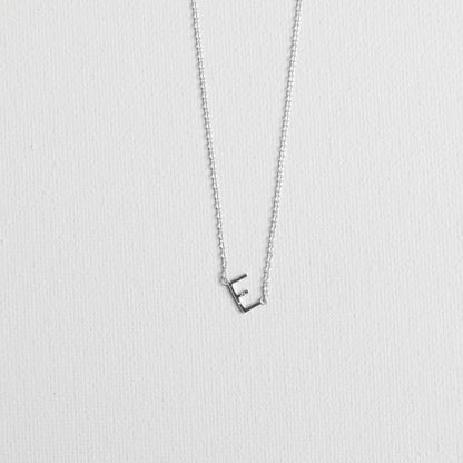 Silver Luxe Initial Necklace