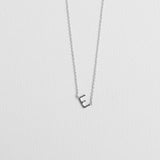 Silver Luxe Initial Necklace