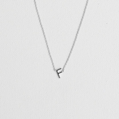 Silver Luxe Initial Necklace